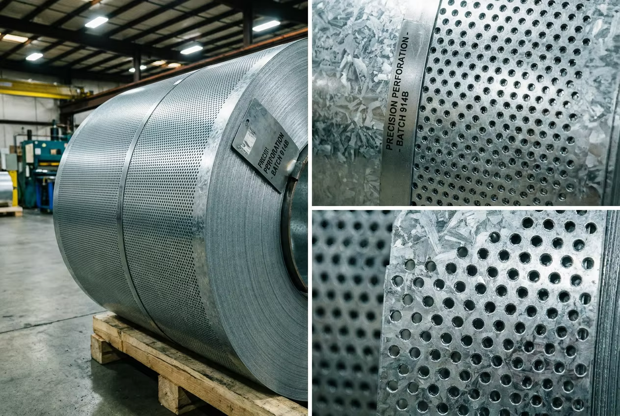 Perforated coil