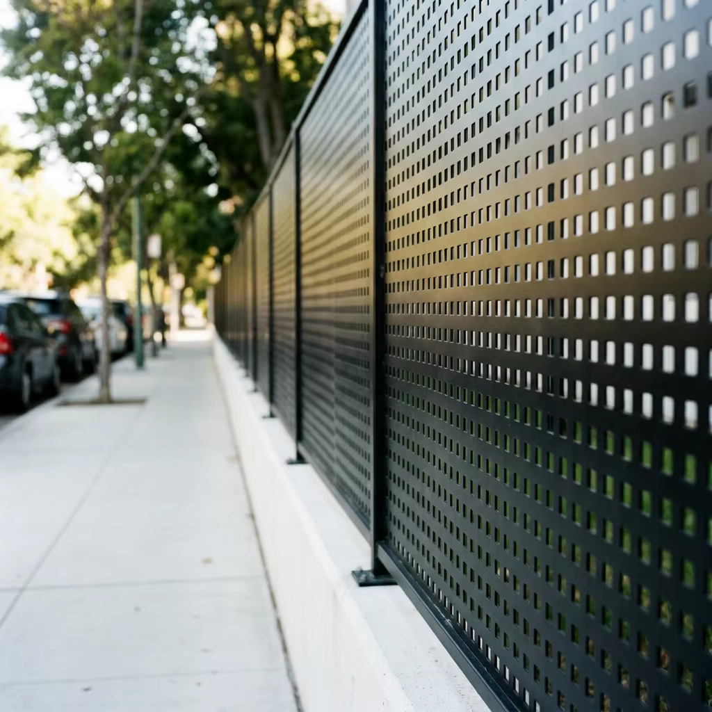 Perforated Metal Safety Fencing